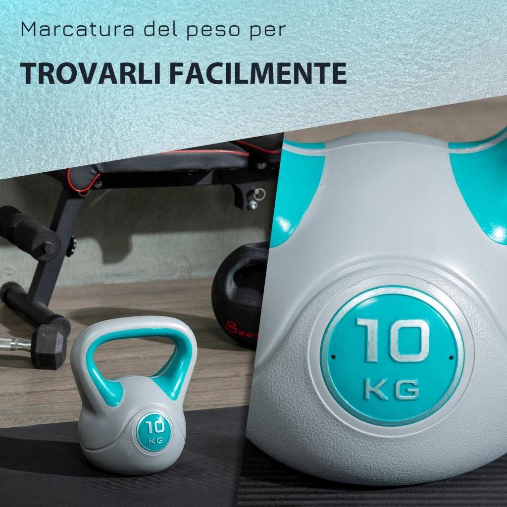 Kettlebell 10kg ¨C zephmum ¨C Sabbia, 22x16x26 cm
