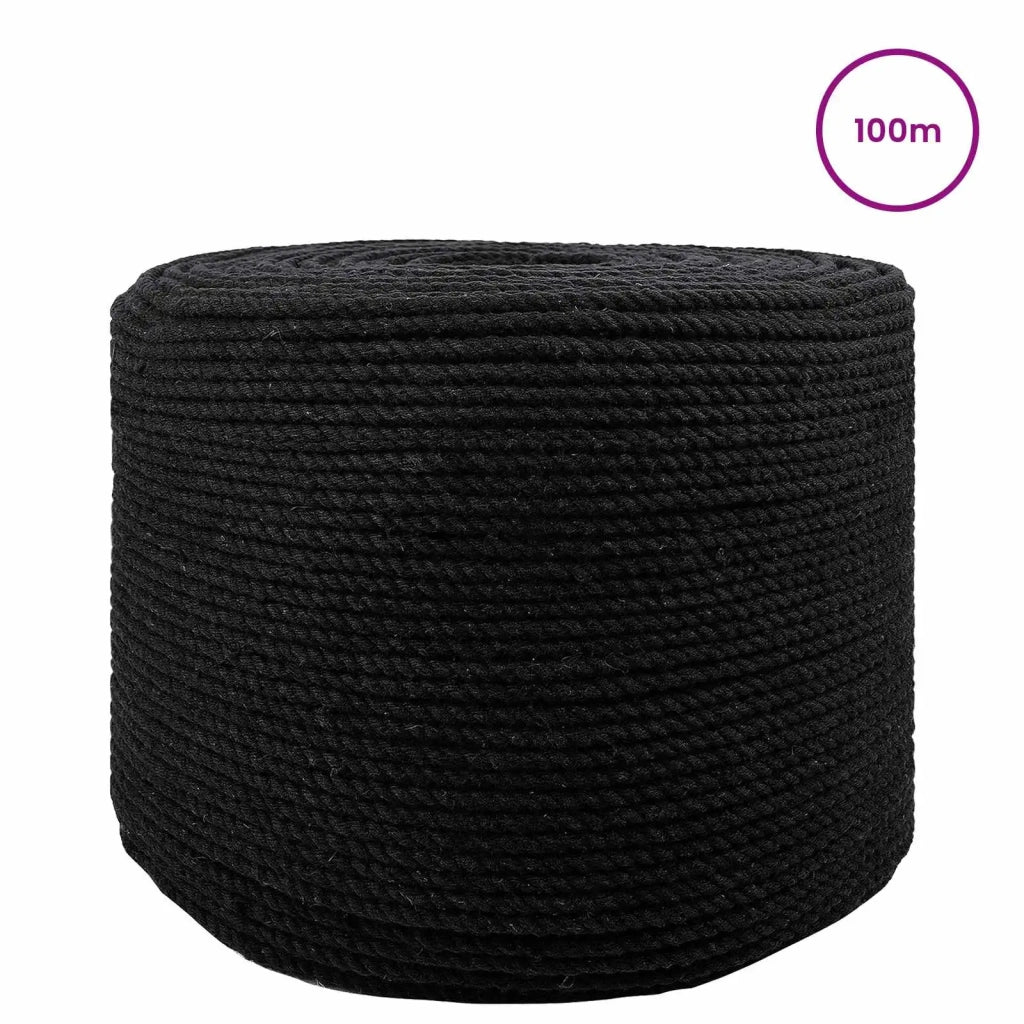 Corda | Fune 2 pz Nero Cotone