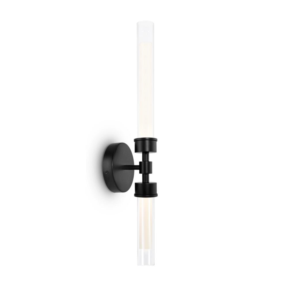 Applique Stelo tubi vetro nero LED 3000K Maytoni MOD116