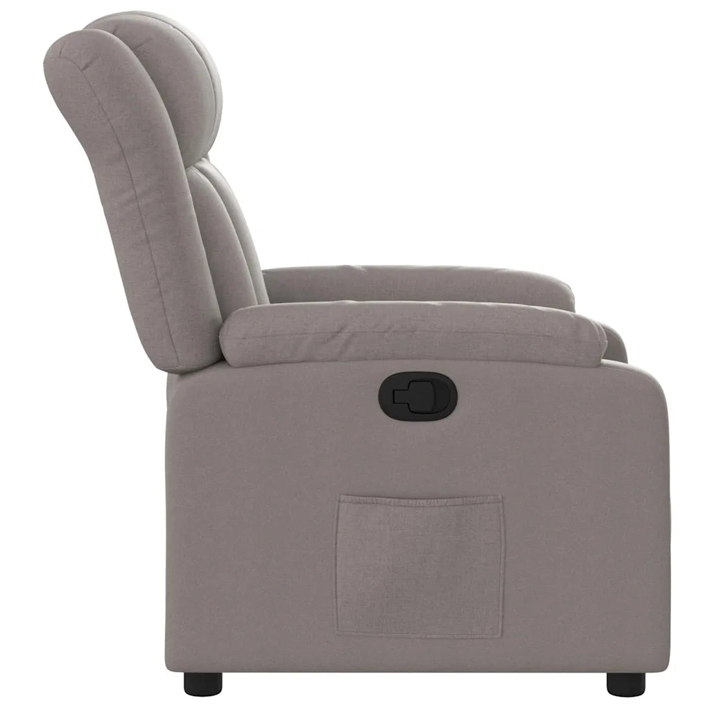 Poltrona Reclinabile in Tessuto Tortora 373582