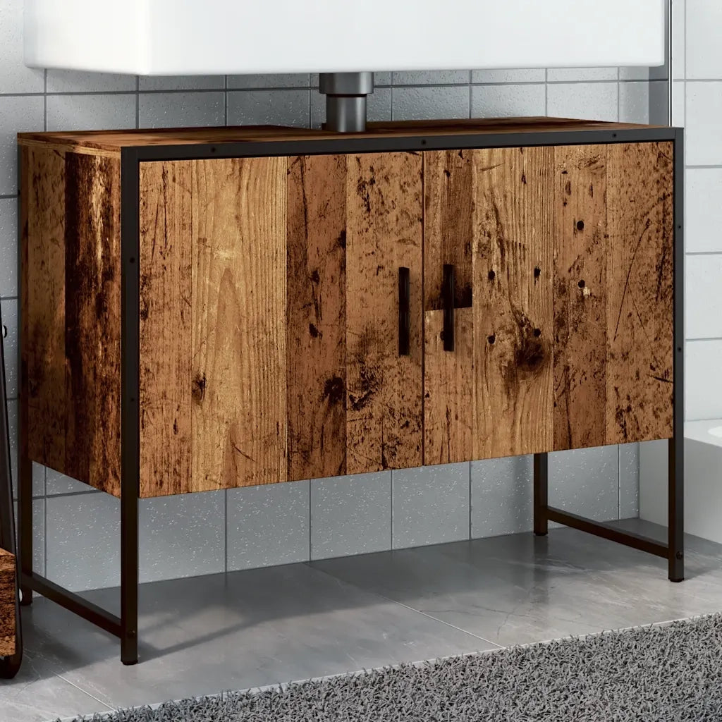Mobile da Bagno | Armadio da bagno Legno Antico 80x33x60 cm in Truciolato
