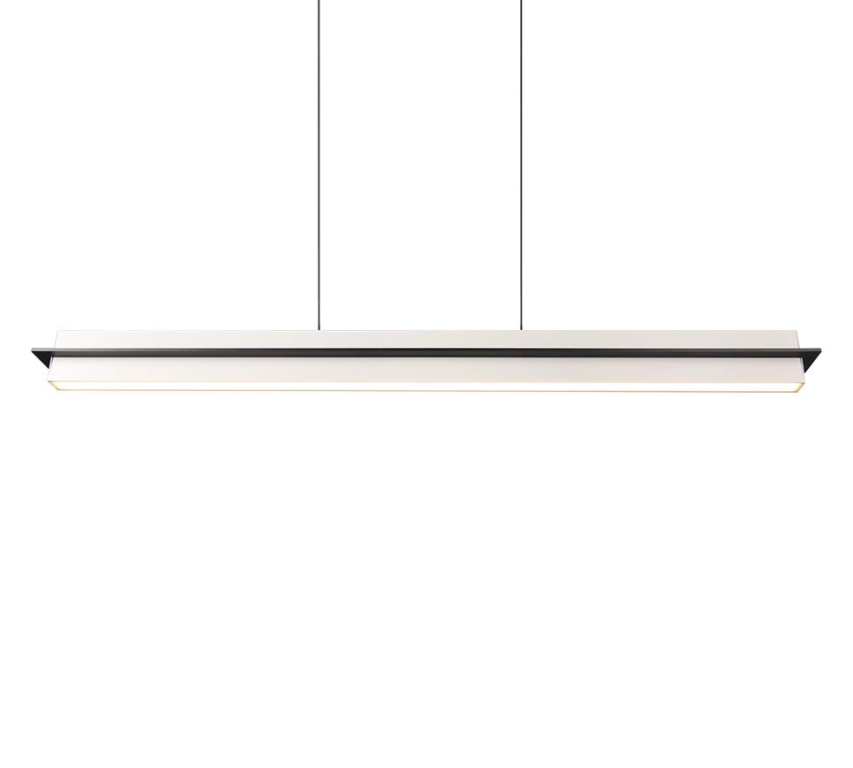 Lampada a sospensione LED, metallo, grigio caldo, L 95 cm, Emerson