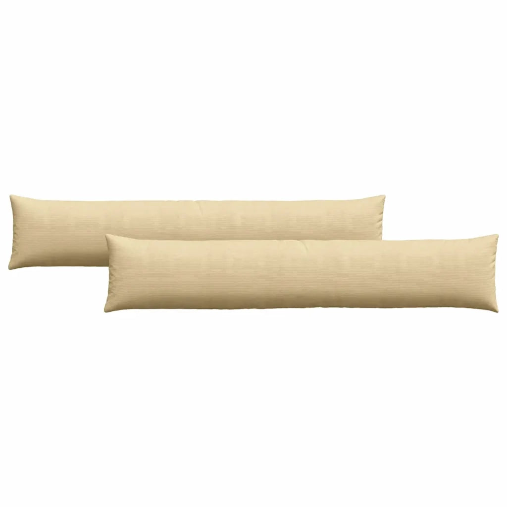 Cuscini da Divano 2 pz-Set di 2 Cuscini per Sofa Grigio Verde 200 x 40 cm