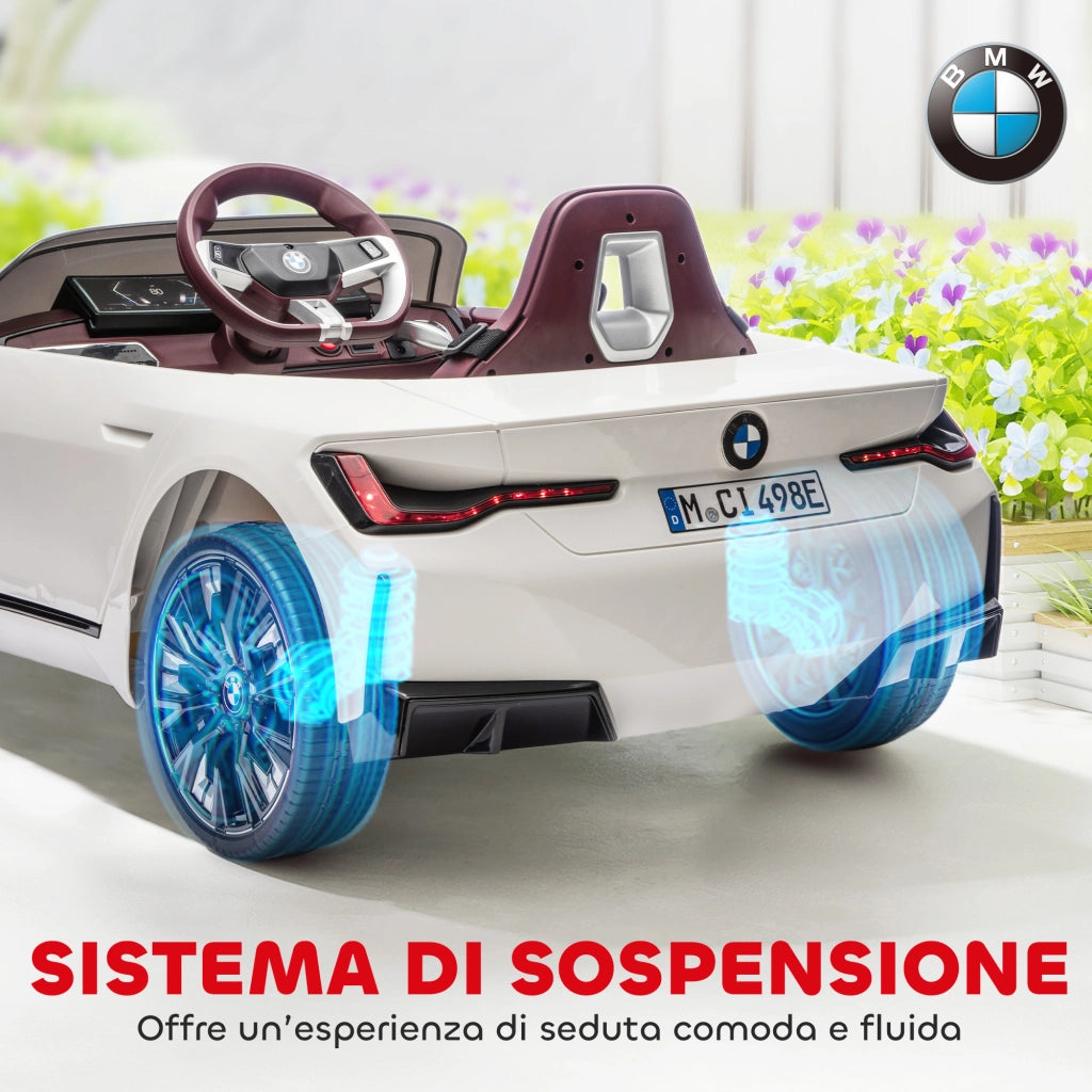 Macchina Bambini Telecomando BMW ¨C Minimal ¨C Bianca 115x67x45 cm