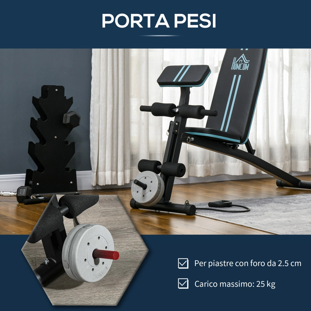 Panca per Esercizi ¨C Minimal ¨C Blu