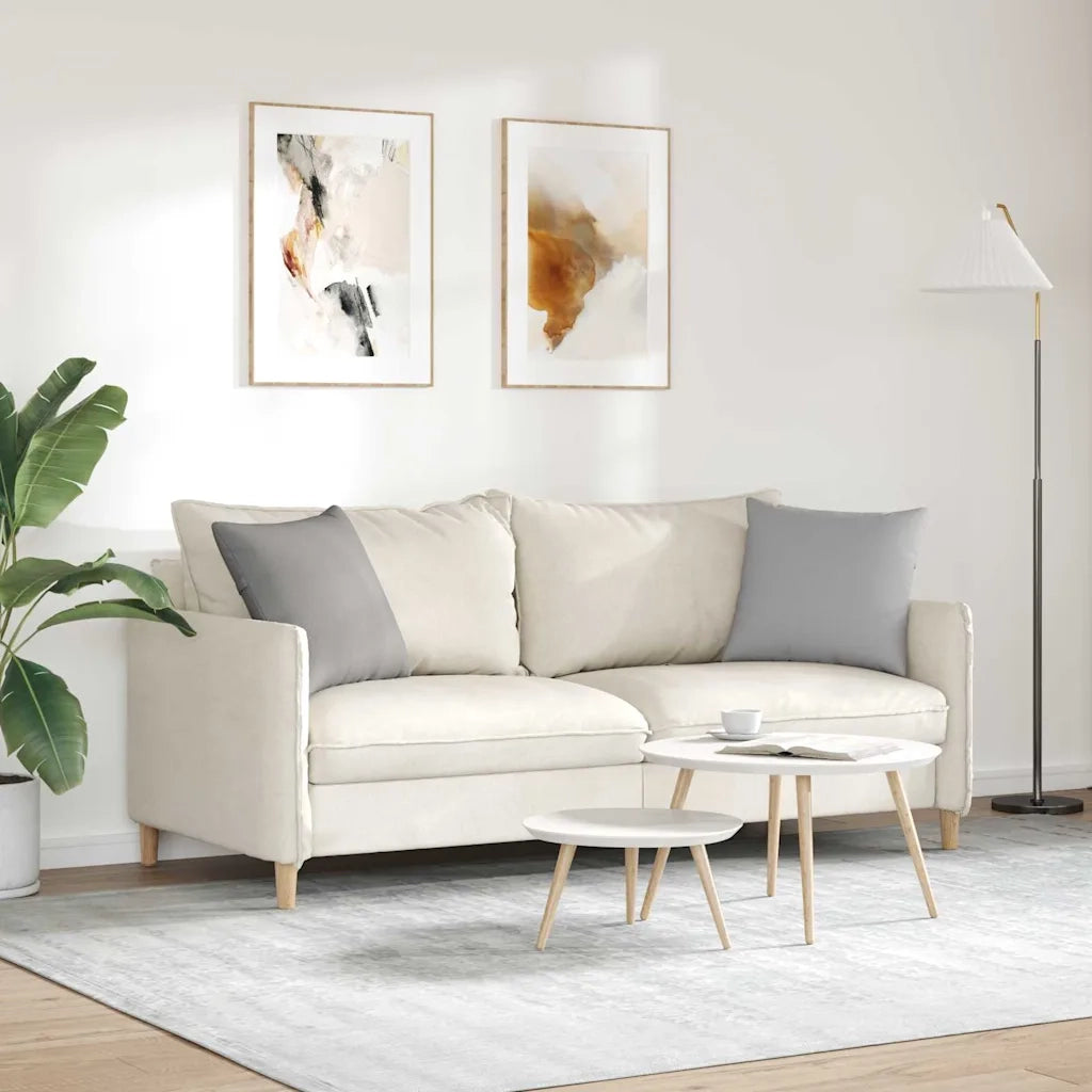 Cuscini da Divano 2 pcs Grigio Nuvola 45 x 45 cm Tessuto 42013924