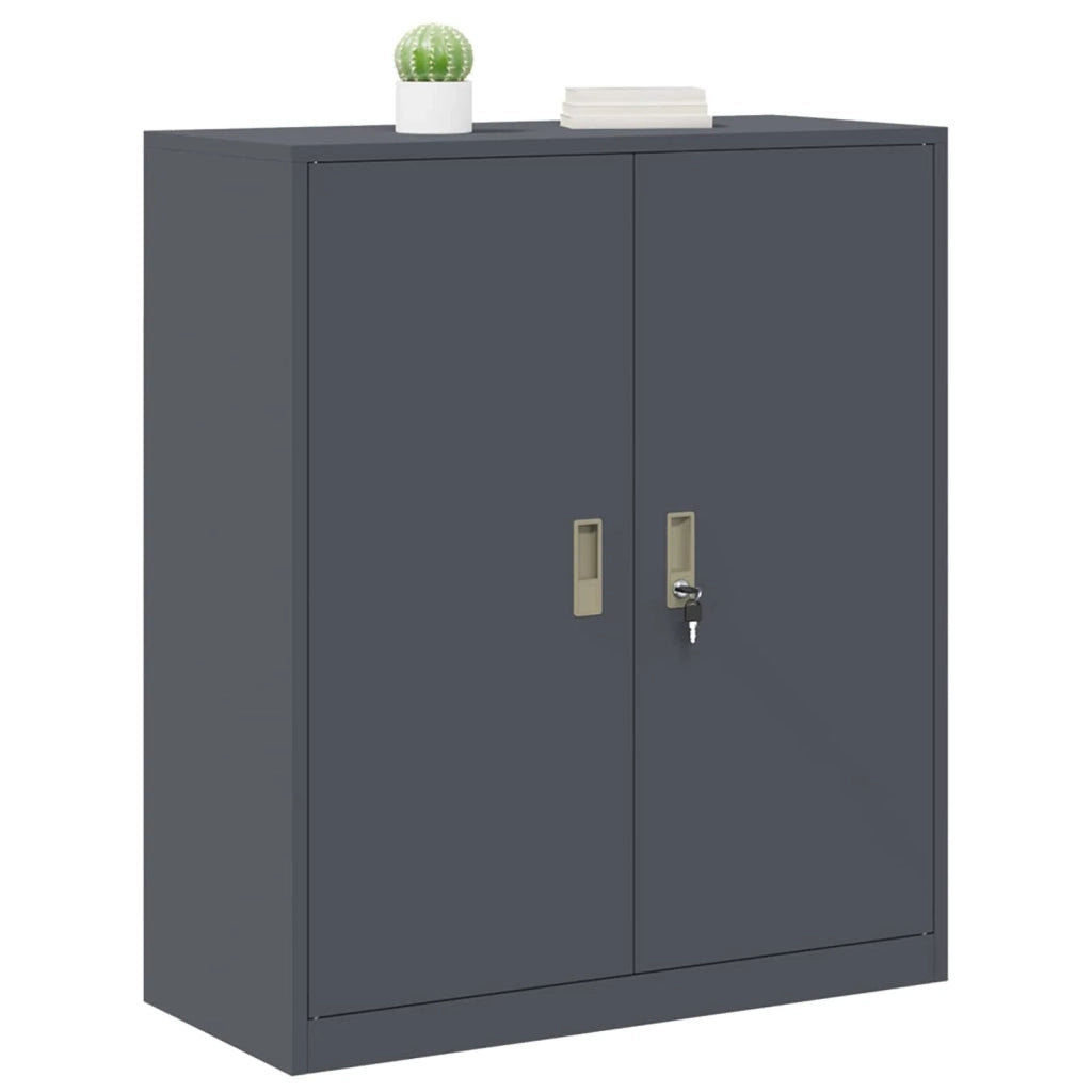 Armadio Antracite 90 x 40 x 105 cm Acciaio