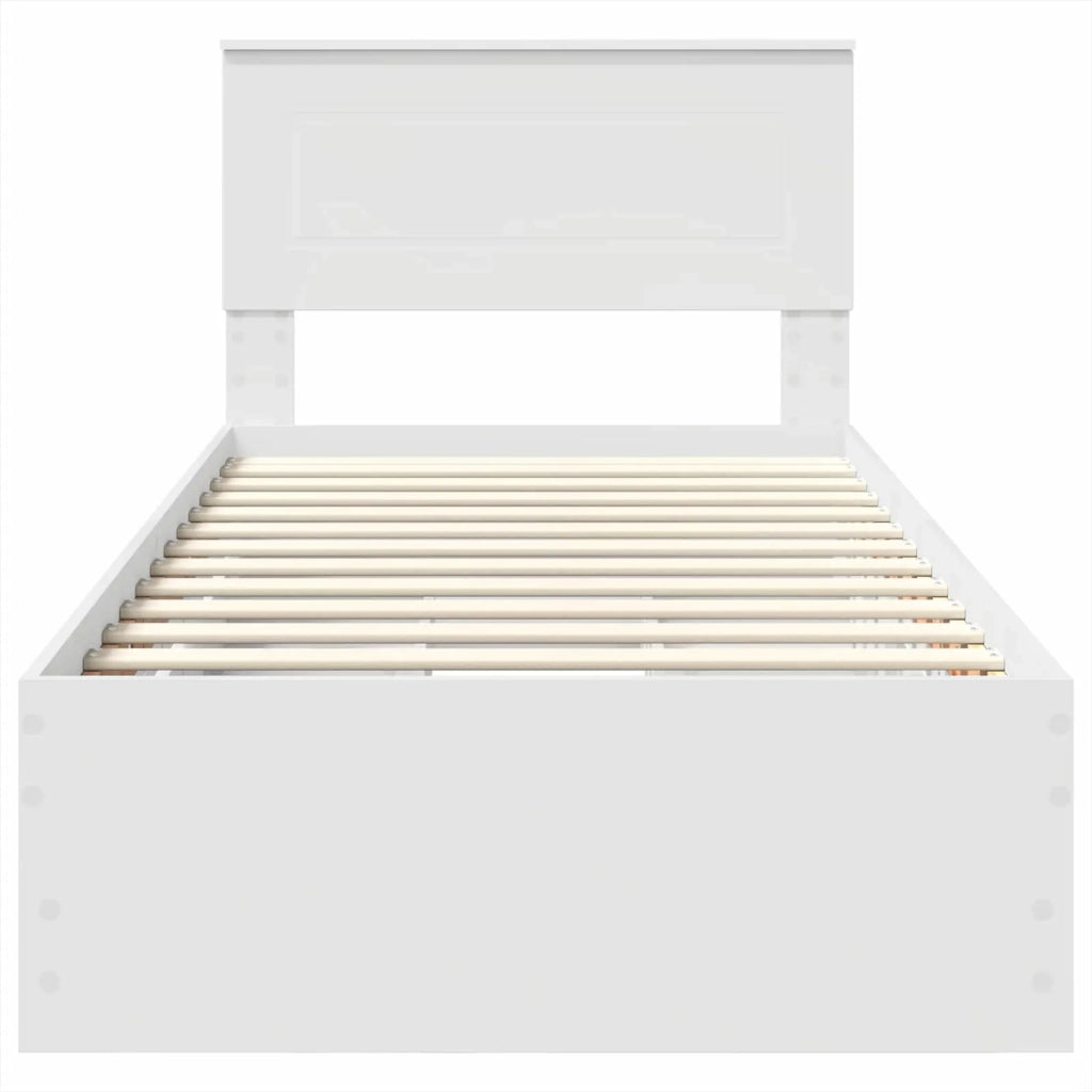 Struttura del letto Bianco 90 x 200 cm Legno Ingegnerizzato 3408026