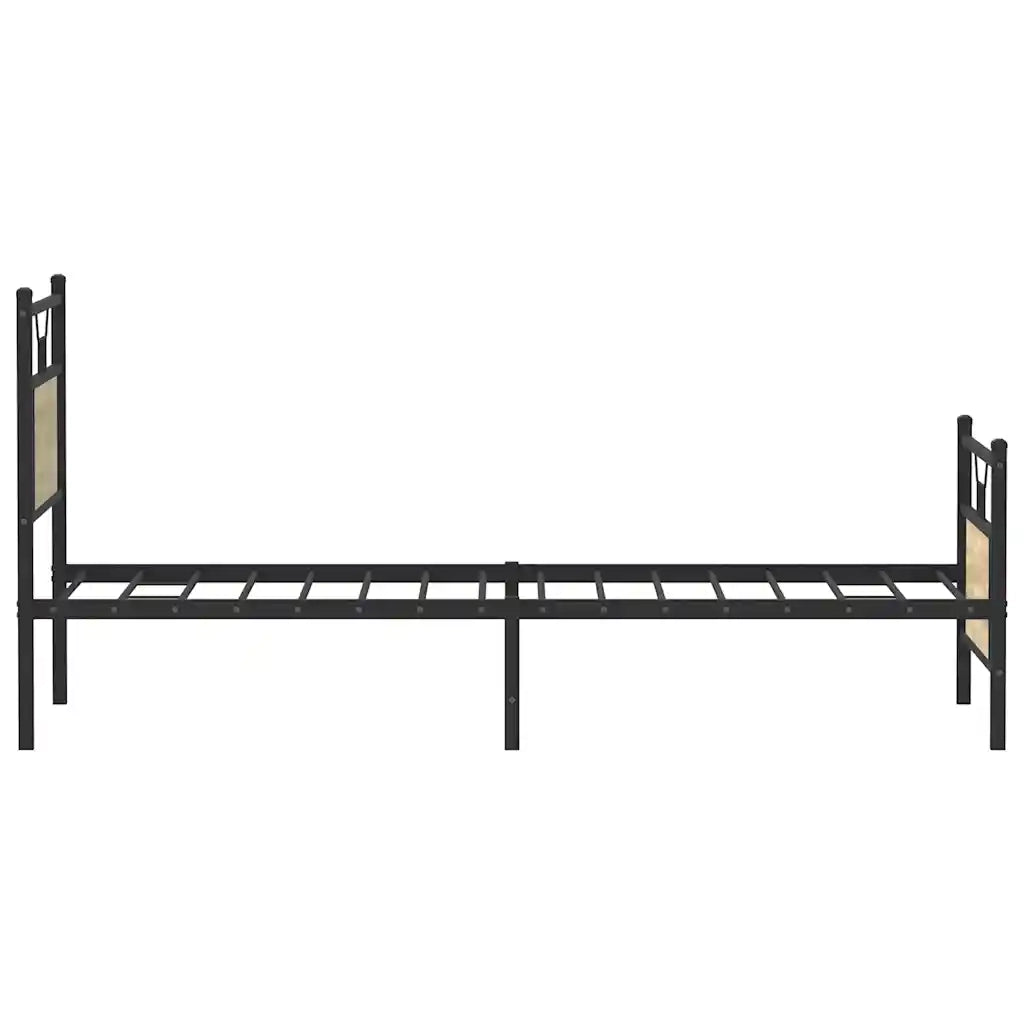 Letto singolo | Letto per adulti | Giroletto senza Materasso Rovere Sonoma 90x190 cm in Truciolato