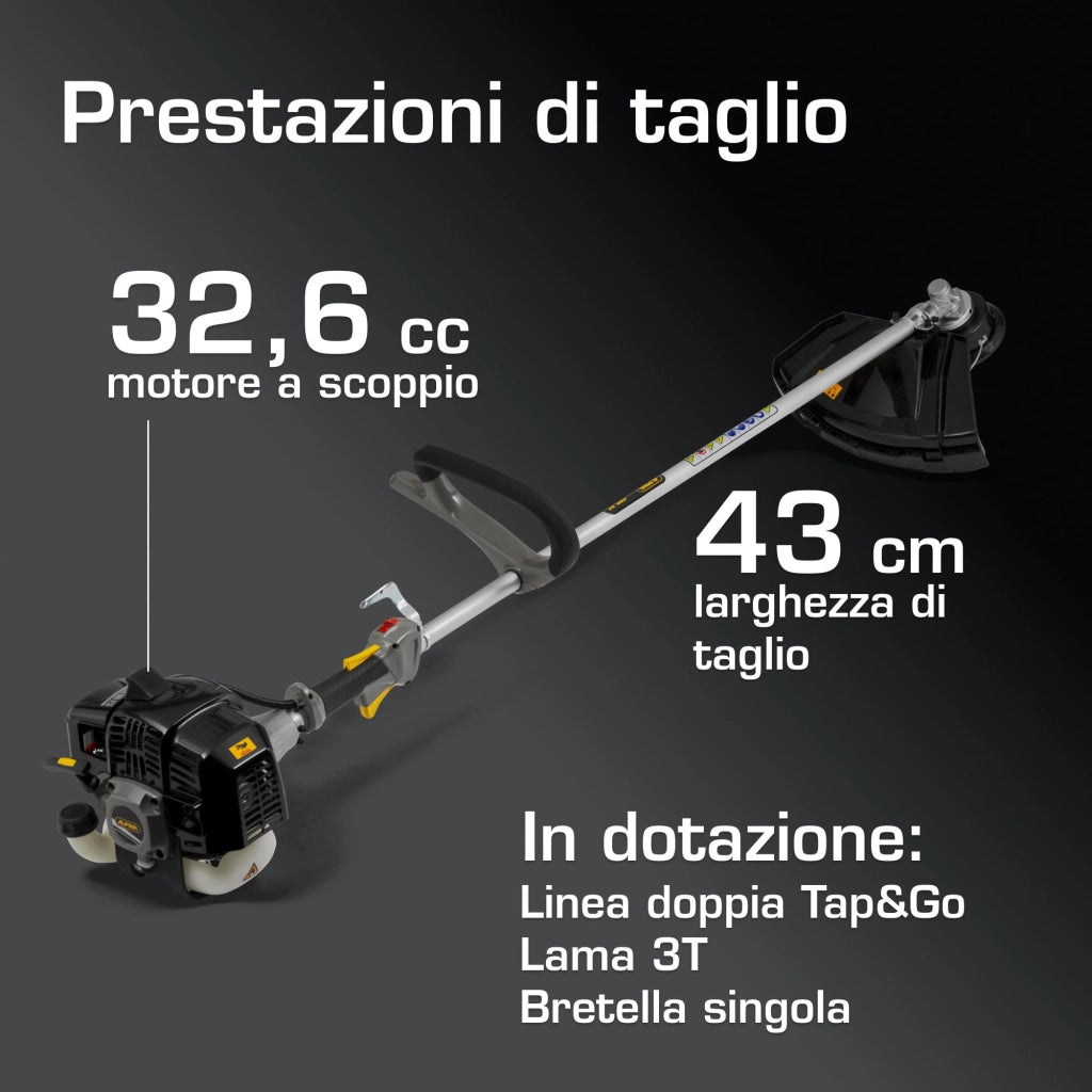 Decespugliatore kw 0,9 Hp 1,2 Alpina ABR32