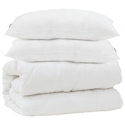 Piumone | Duvet con cuscino 3 pz Bianco Microfibra