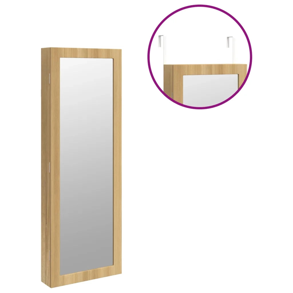 Armadio Portagioie a Specchio con Luci LED a Parete 353237