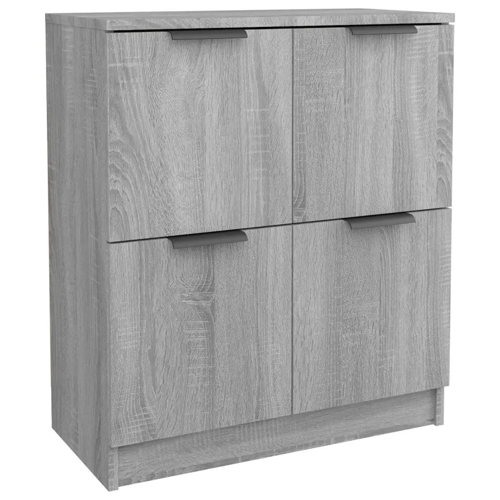Credenze 2 pz Grigio Sonoma 60x30x70 cm in Legno Multistrato 3115810