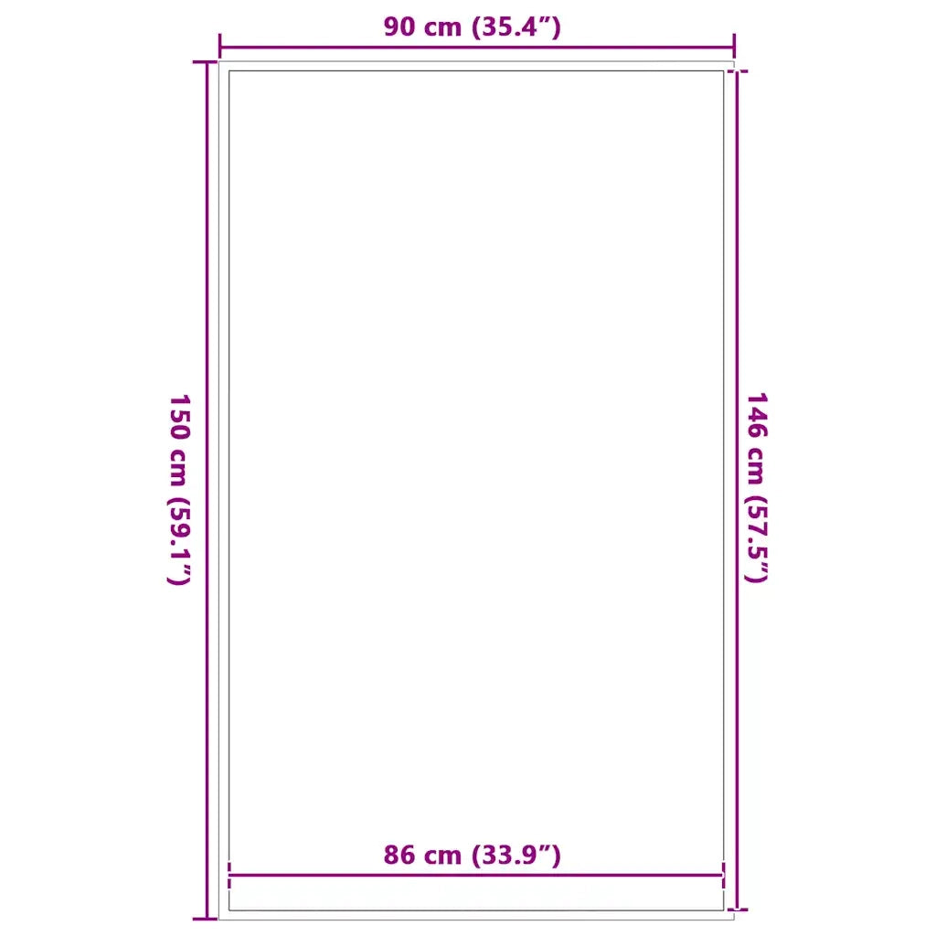Zerbino Antracite 90x150 cm 4105618