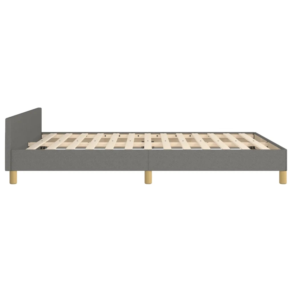 Giroletto senza Materasso Grigio Scuro 140x190 cm Tessuto