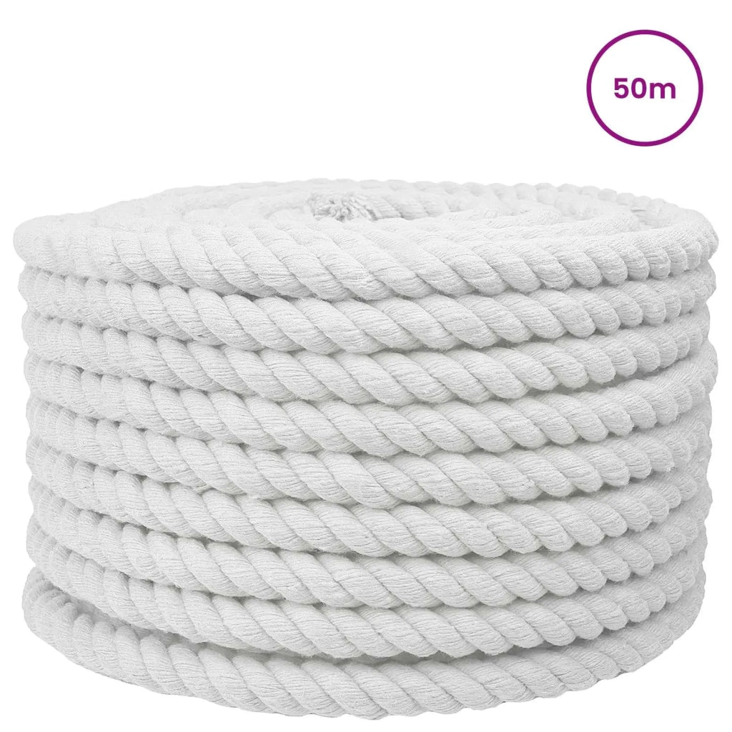 Corda Bianco 2,4 x 2,4 x 5000 cm Cotone 42011877