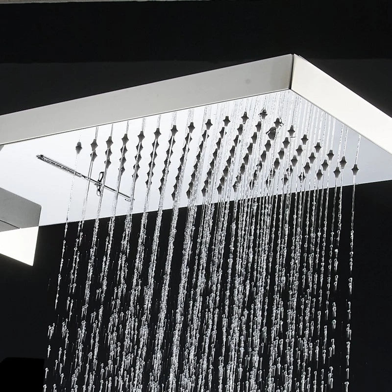 Soffione a muro con funzione pioggia e cascata - serie Anversa