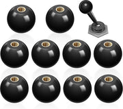 Manopola a palla in bakelite - 10 pezzi - Nero - M4*16mm
