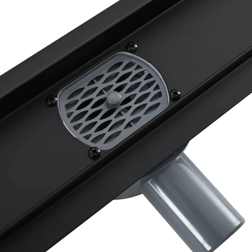 Scarico doccia 2-in-1 con sifone a 360° Nero 50 cm