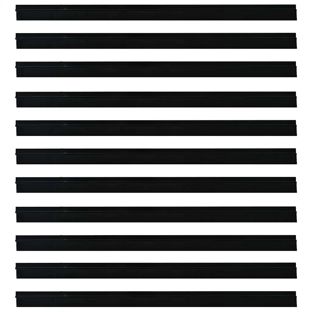 Spazzole per porte autoadesive 12 pcs Nero 100 cm 42019568
