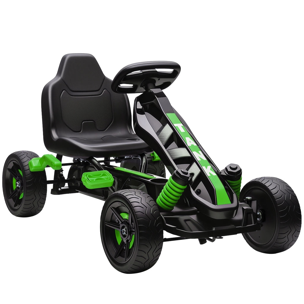 Go Kart Bambini 3-6 Anni ¨C Zephmum ¨C Verde con Ruote EVA
