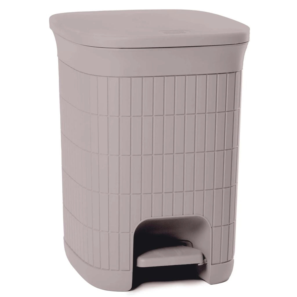 Pattumiera Bidone con Pedale Domus Greige 20 Litri