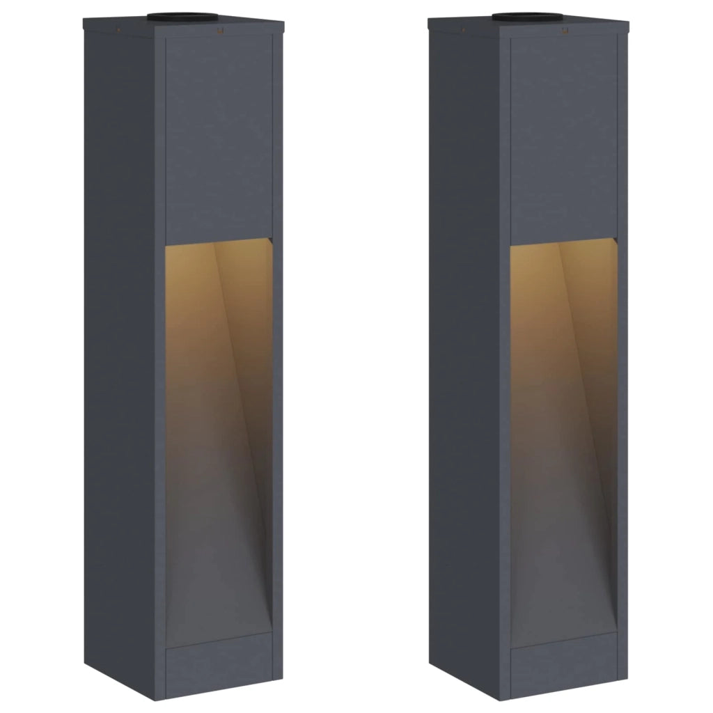Lucina LED Solare da Percorso 2 pcs Antracite 879718