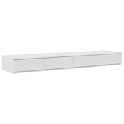 Cassetti per letto | Comodino | Armadio da Notte | Mobiletto da notte con cassetto Bianco 140 x 36,5 x 16,5 cm