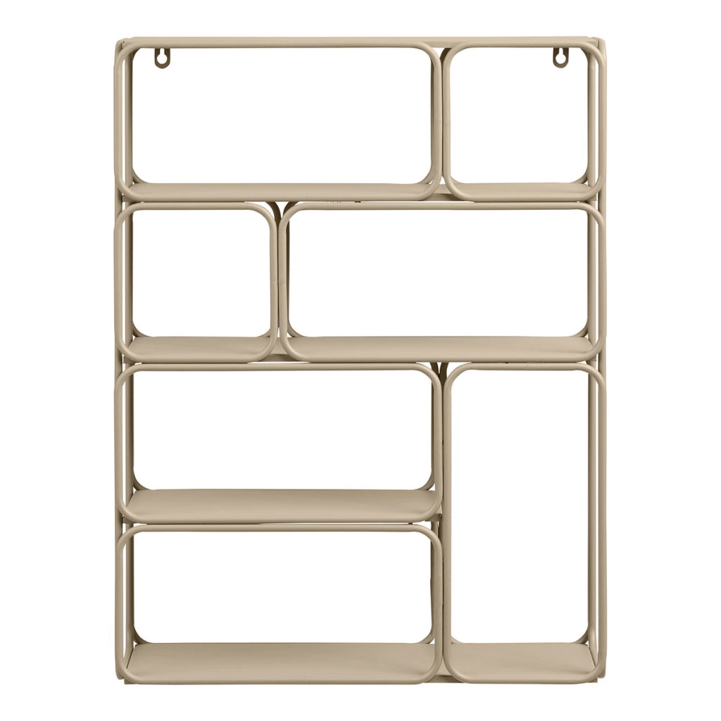 Mensola Lanciano, Beige, Metallo, 18x48x64 cm