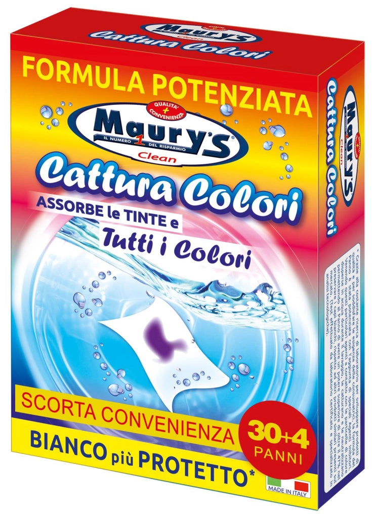 MAURY'S CATTURA COLORE PER LAVATRICE 30+4PZ