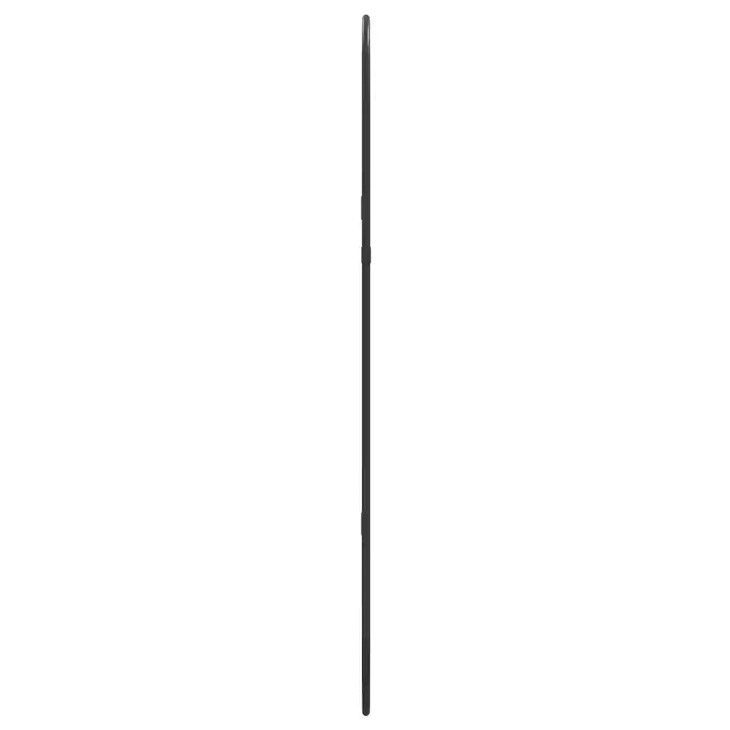 Specchio da Parete Nero 70x30 cm Ovale 348205