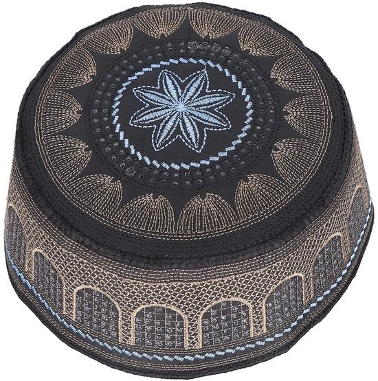 Capello Musulmano Comfortevole - Tecnologia di Punti di Seta - Disegno Respirante - Materiale Sostenibile - Adatto al Giorno Giorno - Ideale per Ramadan/Eid - Sciarpa per la Testa