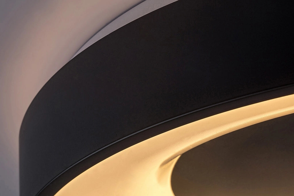 Plafoniera LED dimmerabile 48cm 38W nera Ceilo Rabalux