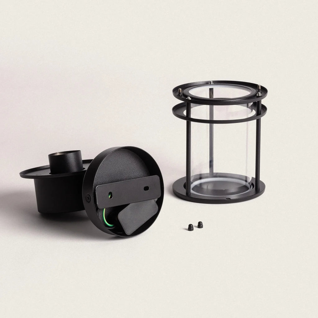 Applique esterna nera industriale IP44 Abruzzo Lorenzo E27