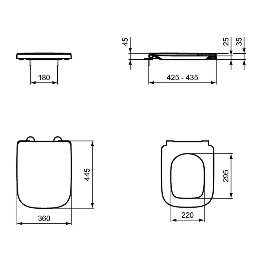 SEDILE AVVOLGENTE  IDEAL STANDARD I.LIFE B BIANCO