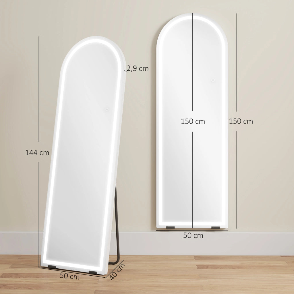 Specchio da Parete ¨C Minimal ¨C Grigio 150x50cm