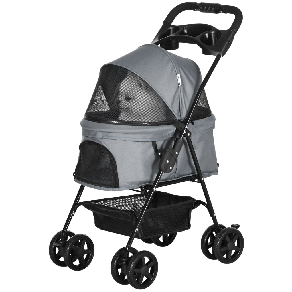 Carrello per Cani Pieghevole ¨C Minimal ¨C Grigio