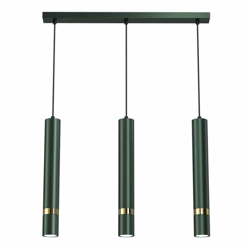 Lampada a sospensione Milagro Joker 3xGU10 verde oro
