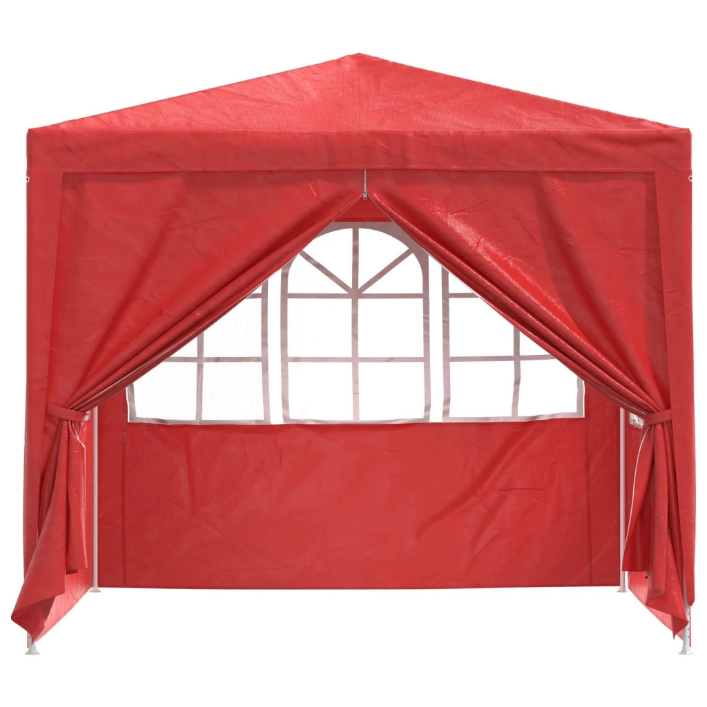 Tenda Party Rosso 250 x 250 x 240 cm PE e Acciaio 42032996