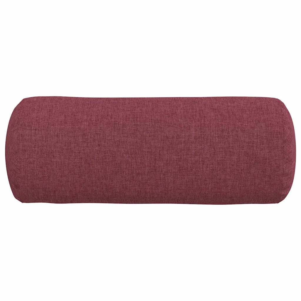 Cuscini a rullo 2 pz | Cuscini per sedie Rosso Vino ? 15 x 40 cm Tessuto