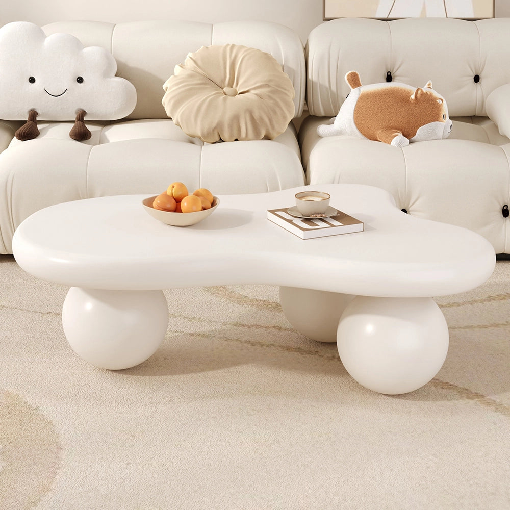 Tavolino-Xylo-Bianco Cloud LED 16 colori design nuage