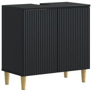 Armadio per Lavabo da Bagno ARNHEM Nero 59,5 x 31,5 x 59 cm 896566