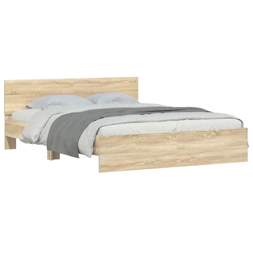 Giroletto con Testiera Rovere Sonoma 150x200 cm