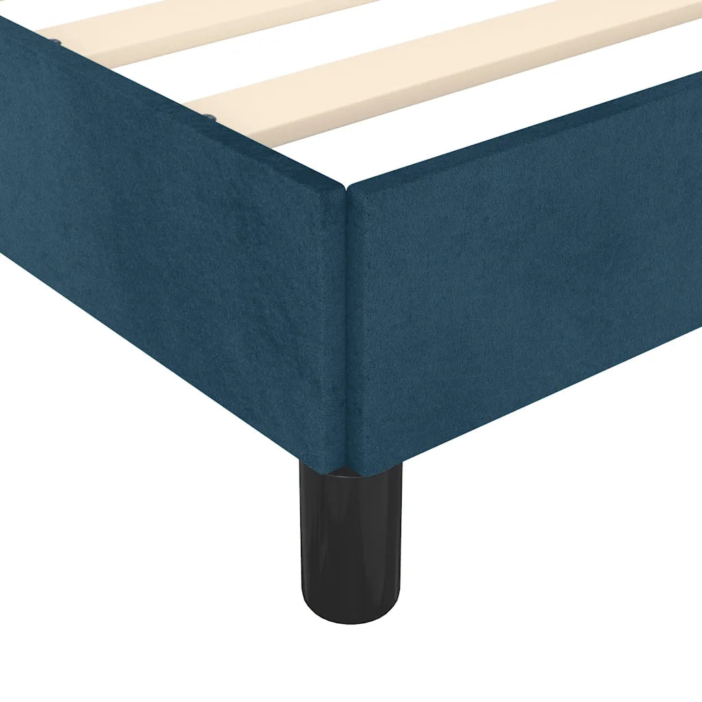 Giroletto senza Materasso Blu Scuro 120x200 cm in Velluto 3125688