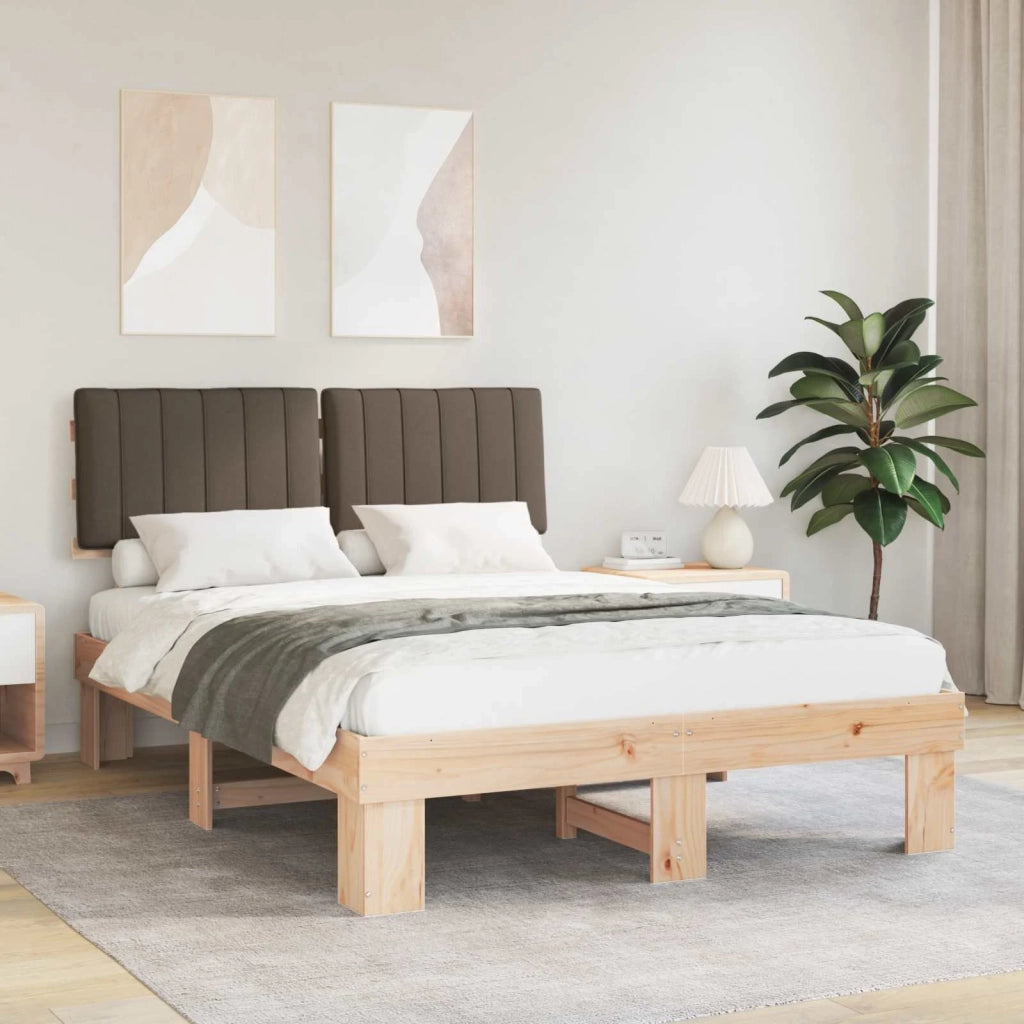 Letto con Testiera Rivestita-Struttura Letto con Testiera Talpa 140 x 200 cm Pino massello 471064