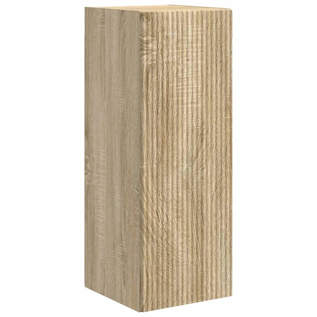 Set di Mobiletto da TV a Parete 4 pcs Rovere Sonoma