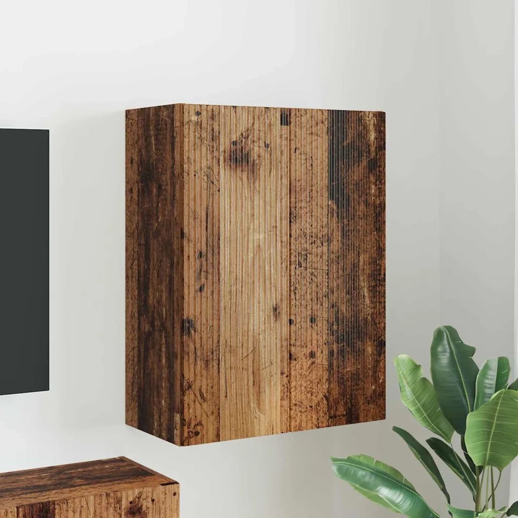 Mobile TV da parete Legno vecchio 59,5 x 31 x 80 cm 892367