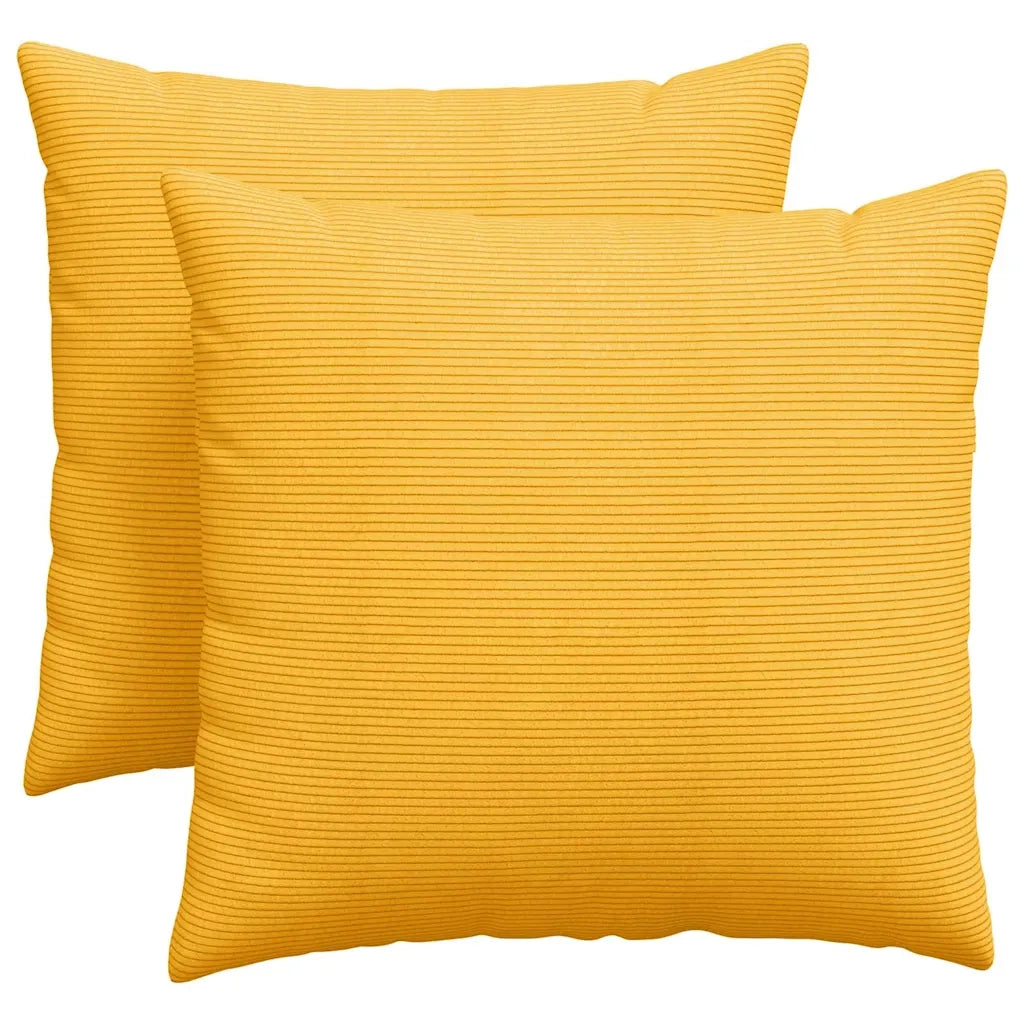 Cuscini da Divano 2 pz | Cuscini per sedie Giallo Chiaro 45 x 45 cm