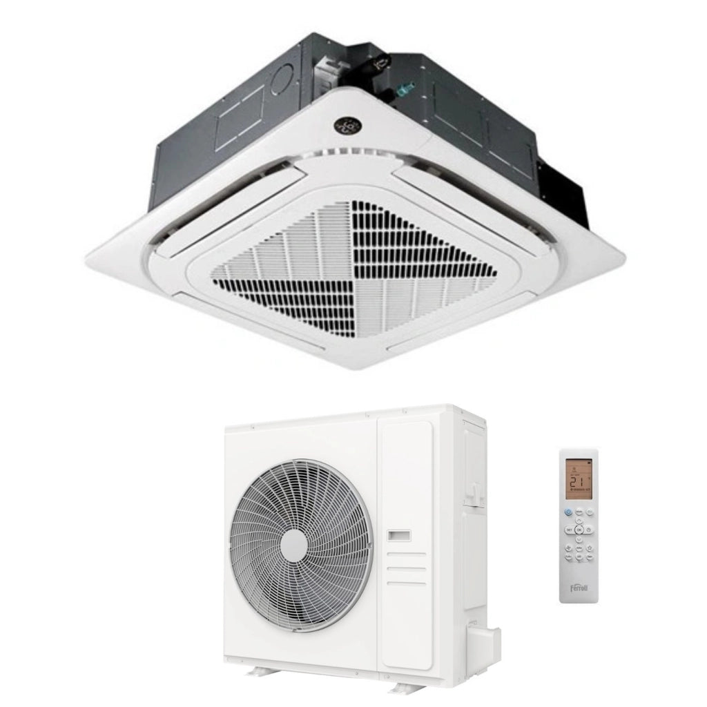 Condizionatore a Cassetta Ferroli Giada-C 48000 Btu 2CP0046F T R-32 Wi-Fi Integrato con Telecomando e Griglia