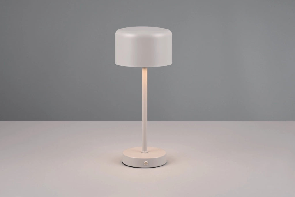 Lampada da tavolo ricaricabile grigia touch LED Jeff RL